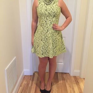 Neon Lace Bebe dress