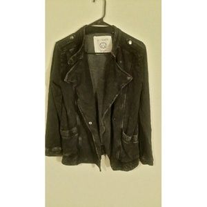 Charcoal Jacket LA Hearts