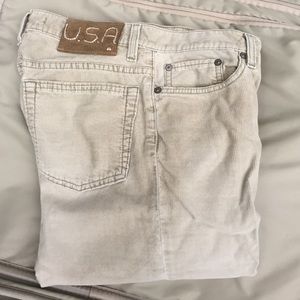 John Varvatos men's button fly cords