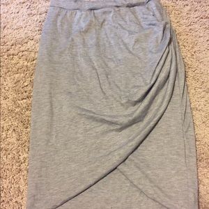 Grey Body Con Skirt
