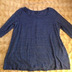 Blue 3/4 sleeve Cynthia Rowley tee