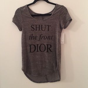 Shut the front Dior t shirt