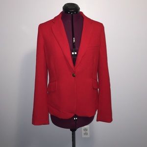 Red blazer/jacket with textured fabric