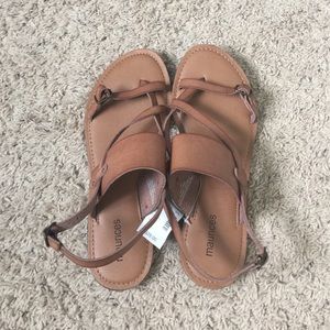 Brown gladiator sandals