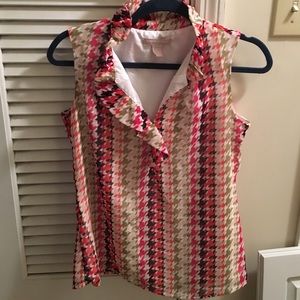 Size small Banana Republic houndstooth blouse