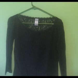 dark purple lace top