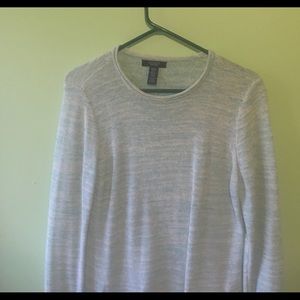 mint and white knit oversized hoodie