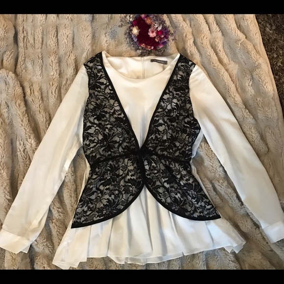 Move Over Alexa Chung! Blouse with lace front!