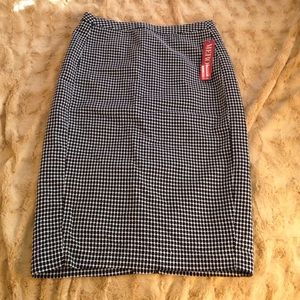 Black and white Pencil Skirt