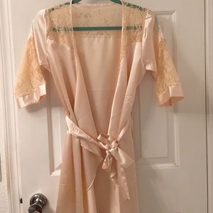 Beautiful Ivory lingerie lace robe