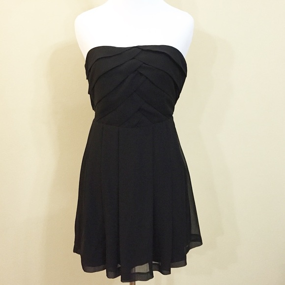 Express Strapless Black Mini