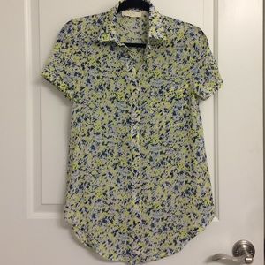 Elodie Multi-Color Short Sleeve Blouse