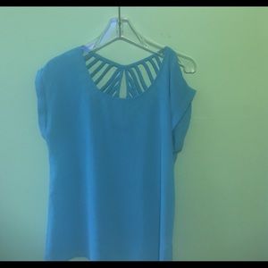 stitch fix blue short sleeve top