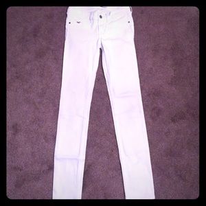 White Hollister skinny jeans