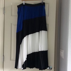 Lane Bryant pleated maxi skirt