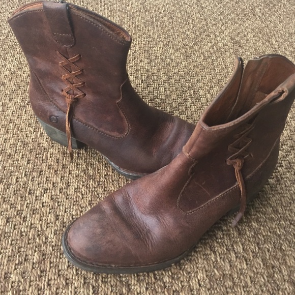 Leather boots