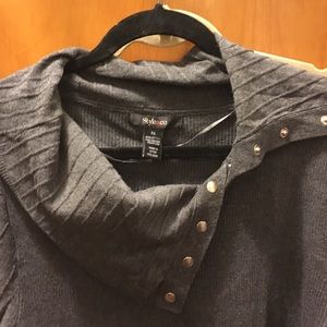 Gray sweater dress! Great for winter work wear