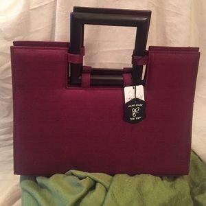✨Annaleece Handmade silk plum colored HB
