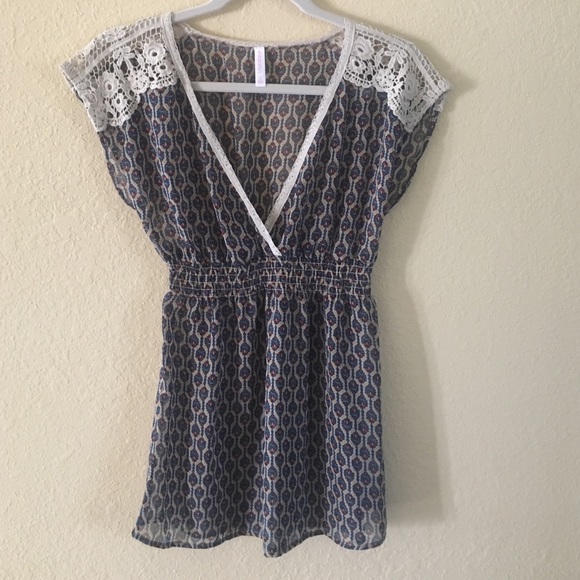 Xhiliration Boho Blouse