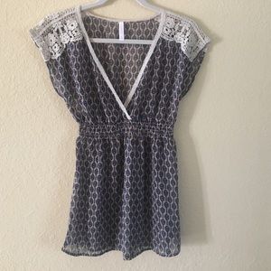 Xhiliration Boho Blouse