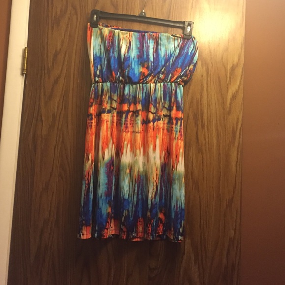 Multi color tube dress size L (Lipstick brand)