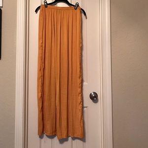 Mustard yellow maxi skirt