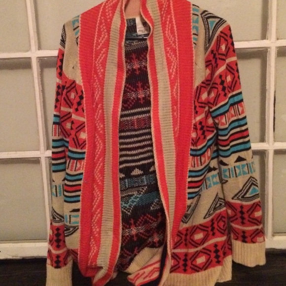 Pink Owl cardigan.