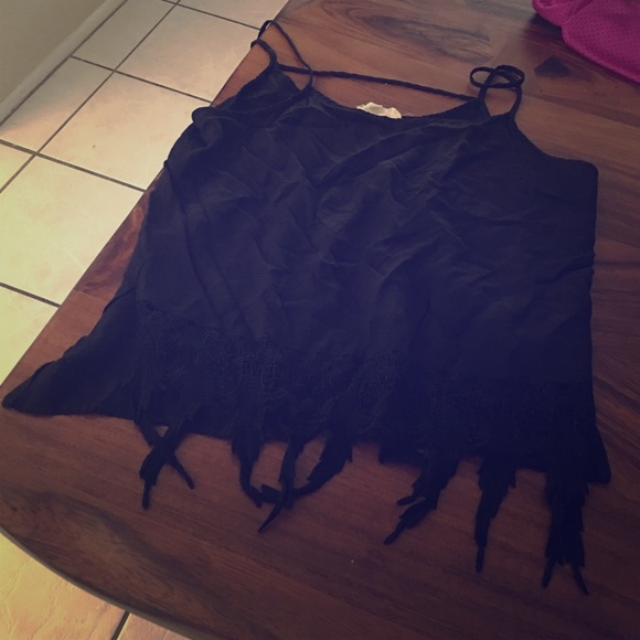 Black lace Tank