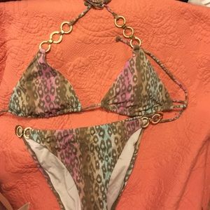 Very sexy, Multi-colored leopard bikini