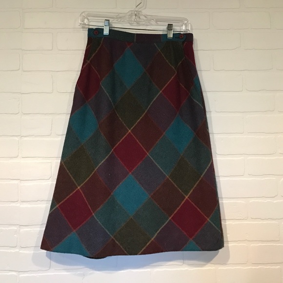 personal Skirts - Vintage retro A-Line skirt jewel-tone plaid 8 personal Skirts - Vintage retro A-Line skirt jewel-tone plaid 8