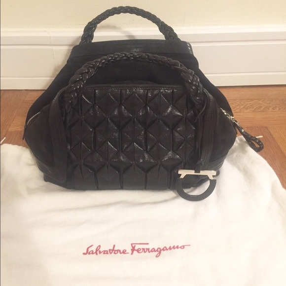 Authentic Salvatore Ferragamo Small Origami Tote