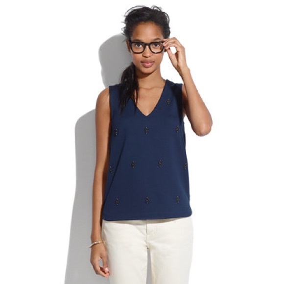 madewell ponte nightshine tank