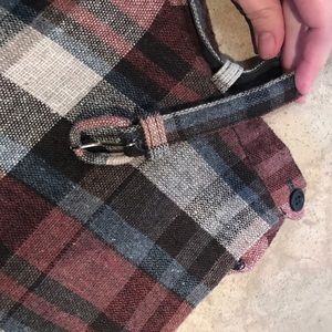 Vintage Skirts - Vintage brown plaid full skirt w/matching belt Vintage Skirts - Vintage brown plaid full skirt w/matching belt