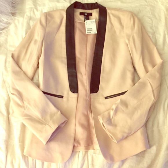 NWT Pink Blazer with Black Trim