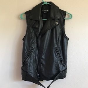 Faux Leather Vest