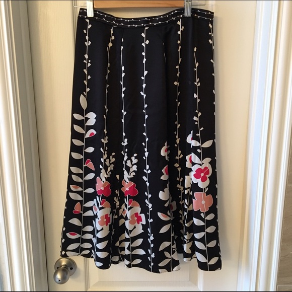 Talbots Silk Skirt
