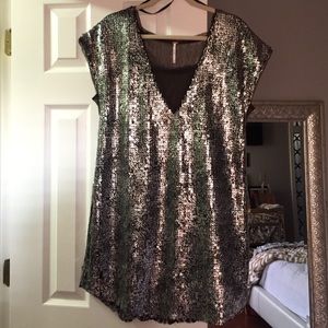 Free People Shattered Glass Sequin dress