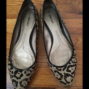 DKNYC Leopard print flats.