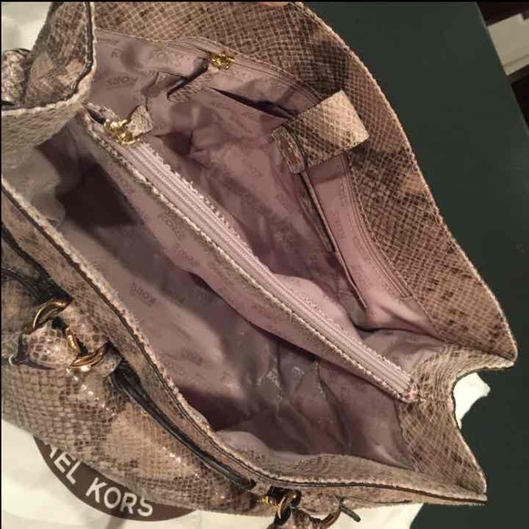 MK python skin satchel - Picture 2 of 4