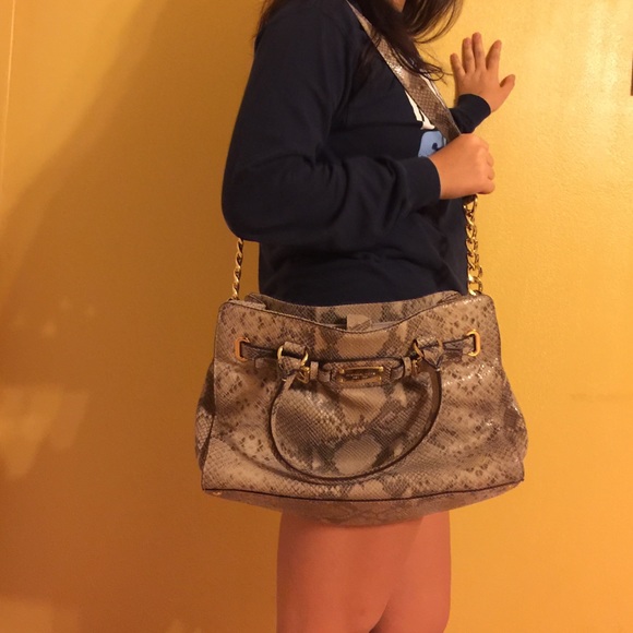 MK python skin satchel - Picture 4 of 4