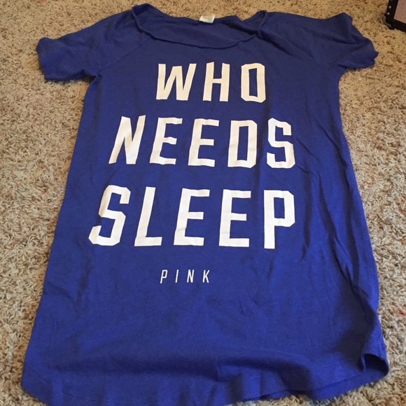 VS PINK blue sleep tee