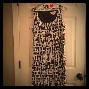 White and dark brown Michael Kors dress