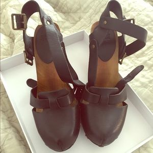 See by Chloe clog wedge heels