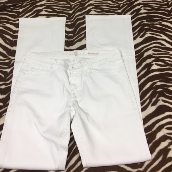 7 for Mankind White Boot Cut Jeans size 30