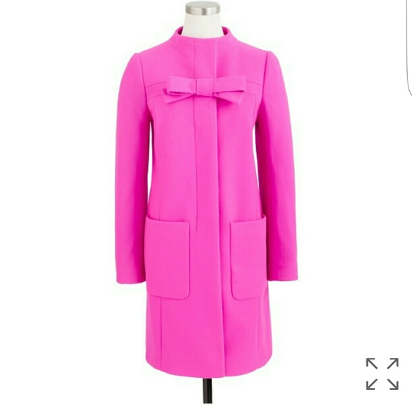 J. Crew Nello Gori wool cashmere bow coat. Size 10