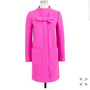 J. Crew Nello Gori wool cashmere bow coat. Size 10