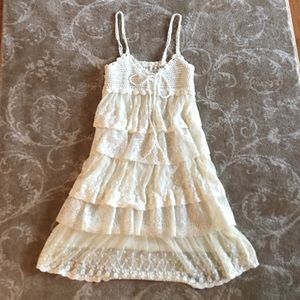 Crochet & lace dress