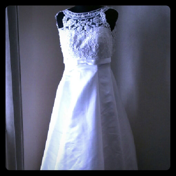 Romantically beaded wedding dress