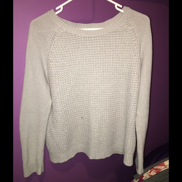 Gray knit sweater from Forever 21