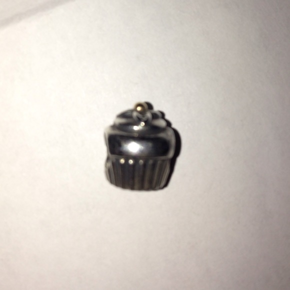 Sterling silver cupcake Pandora charm